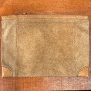 Vintage DH Holmes Leather Zippered Pouch
